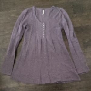 Free People Lavender Knit Top
